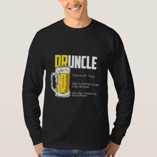 T-shirt Bière de définition de l'oncle (Devant)