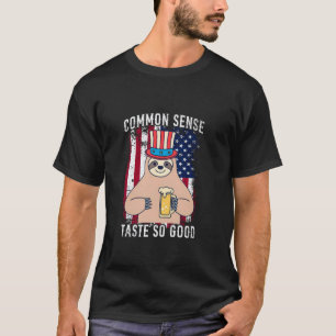 T-shirt Bière de paresseux Common Sense Taste So Good 4 ju