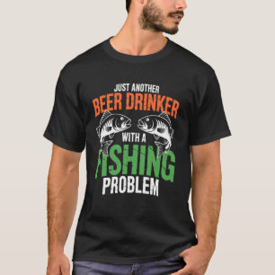 T-shirt Bière de pêche drôle - Juste un autre buveur avec 