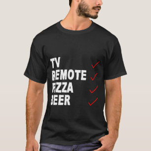 T-shirt Bière de pizza télévisée -