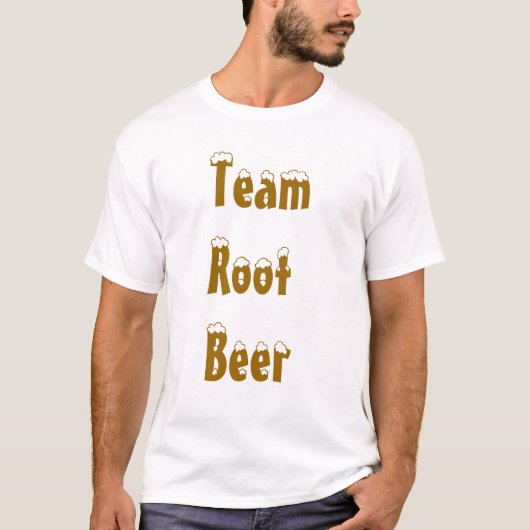 T-shirt Bière de racine d'équipe (Devant)