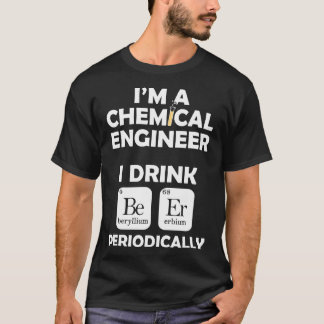 T-shirt Bière d'ingénieur chimique Gi périodiquement ingén