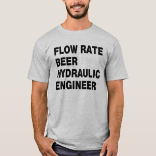 T-shirt Bière d'ingénieur hydraulique