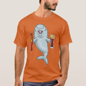T-shirt Bière Dolphin Bottle (Devant)