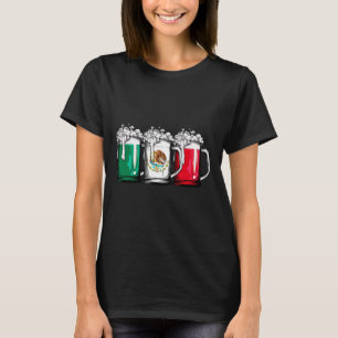 T-shirt Bière Drapeau Mexicain Mexique Cinco De Mayo Homme