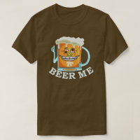 Bière drôle je grimaçant l'humour potable de tasse