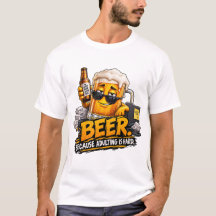T-shirt bière drôle parce que devenir adulte est d