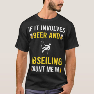 T-shirt Bière Et Abseiling