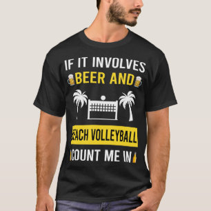T-shirt Bière Et Beach Volleyball
