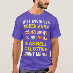 T-shirt Bière Et Coquillages Collecte Coquillages Coquille
