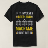 T-shirt Bière Et Macrame (Design devant)
