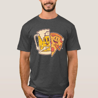 T-shirt Bière et Pizza Cute Funny Meilleurs Amis Pizza 