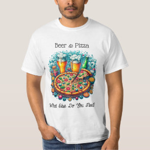 T-shirt Bière et pizza   De Quoi D'Autre Avez-Vous Besoin 