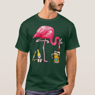 T-shirt Bière Flamant rose de Pâques Costume de boisson
