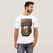 T-shirt BIÈRE FRAÎCHE REQUISSE Impression (Devant entier)