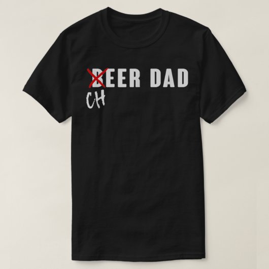 T-shirt Bière Funny Cheerled Cheerled Cheer Papa (Design devant)
