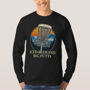 T-shirt Bière Glacée Et Gros Putts Disque Golf Bière Golfe