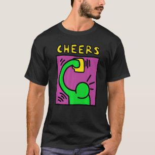 T-shirt Bière graphique 80s Pop Parody