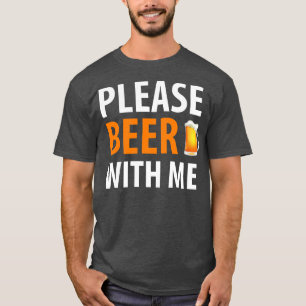 T-SHIRT BIÈRE HUMOUR BIÈRE AVEC MOI