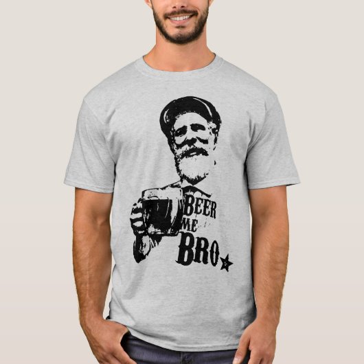 T-shirt Bière je Bro (Devant)