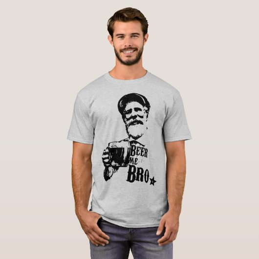 T-shirt Bière je Bro (Devant entier)
