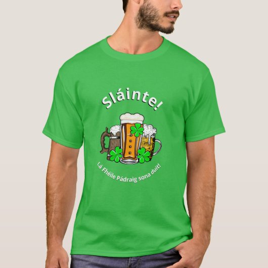 T-shirt Bière Jour de la Saint Patrick Unisex (Devant)