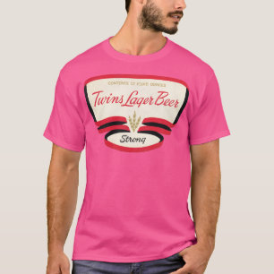 T-shirt Bière Lager Twins Retro Déficit Breweriana