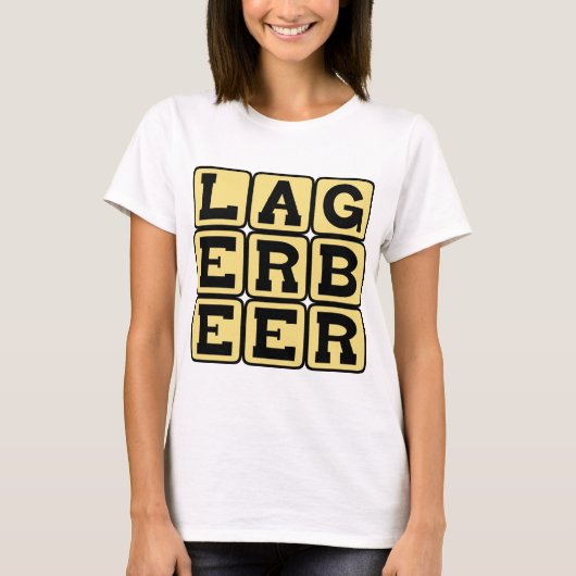 T-shirt Bière Lager, Type de Ale (Devant)