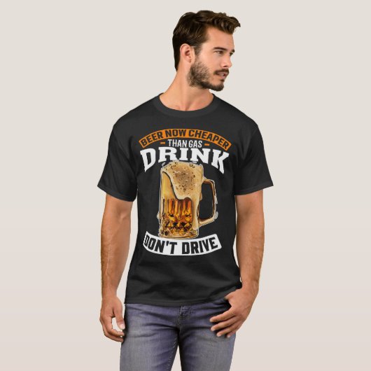 T-shirt Bière Maintenant Moins Cher Que La Boisson D'Essen (Devant entier)