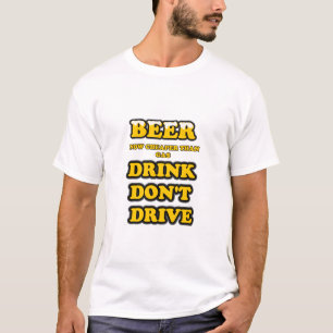 T-SHIRT BIÈRE MEILLEUR MARCHÉ QUE LE GAZ