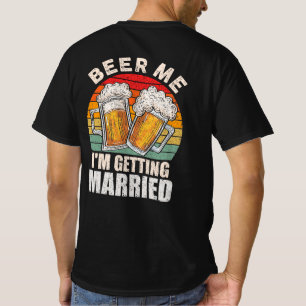 T-shirt Bière moi je me marie mariée mariée mariée Bachelo