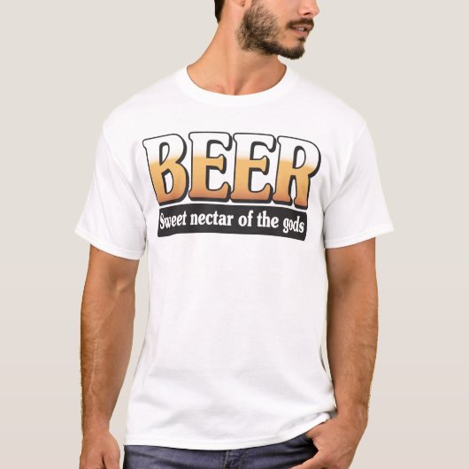 T-shirt Bière… Nectar doux des dieux (Devant)