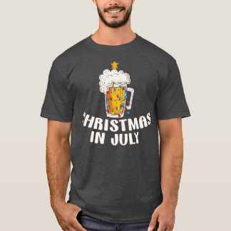 T-shirt Bière Noël Arbre été Noël Juillet