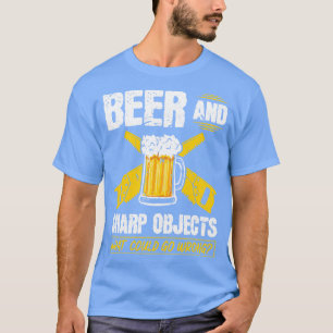 T-shirt Bière Objets Sharp Ce qui pourrait mal aller pente