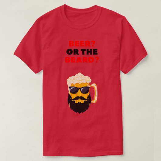 T-shirt Bière Ou Barbe 2 (Design devant)