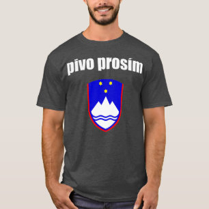 T-shirt Bière Pivo Prosim S'Il Vous Plaît En Slovénie Slov