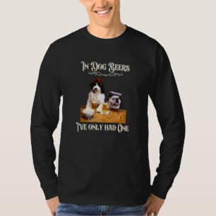 T-shirt Bière Pour Hommes Humour Adulte Chiens Drôle