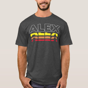 T-shirt Bière prénom drôle vintage coucher de soleil Ale r