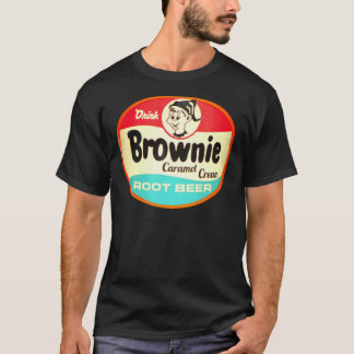 T-shirt Bière racine Brownie Caramel