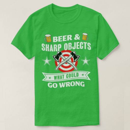 T-shirt Bière Sharp Objets ce qui pourrait mal tourner Ax (Design devant)