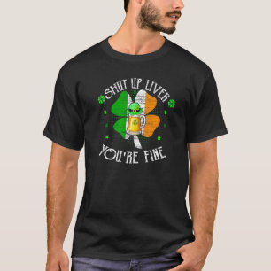 T-shirt Bière St Patrick's Day Boire Tais Up Liver You'