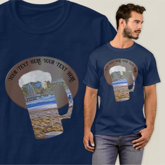 T-shirt Bière sur la plage de Los Muertos 786