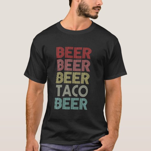 T-shirt Bière Taco Bière Cinco De Mayo (Devant)