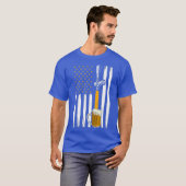 T-shirt Bière US Drapeau (Devant entier)