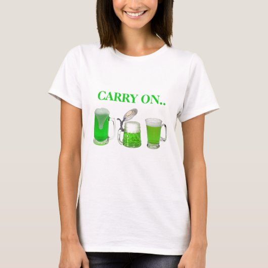 T-shirt Bière verte - Continuer (Devant)