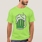 T-shirt Bière verte de la Saint Patrick (Devant)