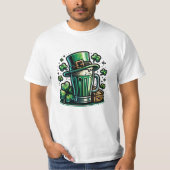 T-shirt Bière verte et Casquette Leprechaun (Devant)