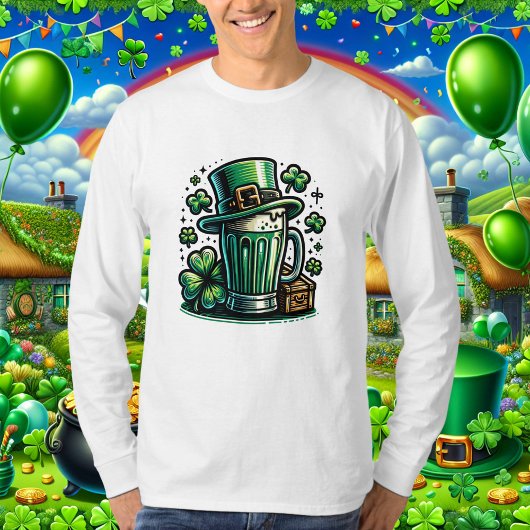 T-shirt Bière verte et Casquette Leprechaun
