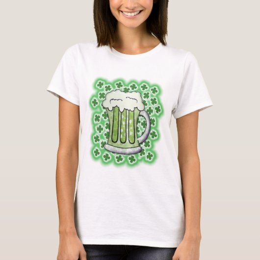 T-shirt Bière verte St Paddys Day (Devant)