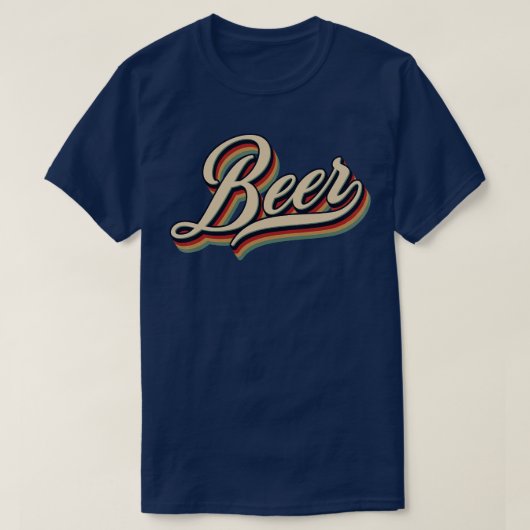 T-shirt Bière Vintage rétro (Design devant)